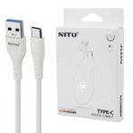 کابل کوتاه پاوربانکی تایپ سی سوپر فست شارژ Nitu NC251 25cm