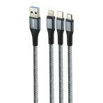 کابل 3سر 3in1 سوپر فست شارژ NITU NC124 طول 1.2 متر - تصویر 2