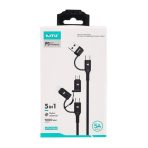 کابل 5سر 5in1 فست شارژ NITU UC62 طول 1 متر - تصویر 3