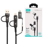 کابل 5سر 5in1 فست شارژ NITU UC62 طول 1 متر