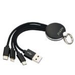 کابل ۳کاره لایتنینگ و میکرو و تایپسی NITU NT-UC091 طول 1.2متر