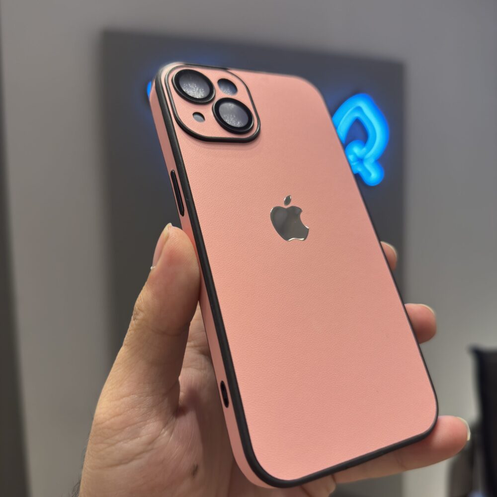 قاب آیفون پرو کالر Pro Color صورتی با محافظ لنز - تصویر 2
