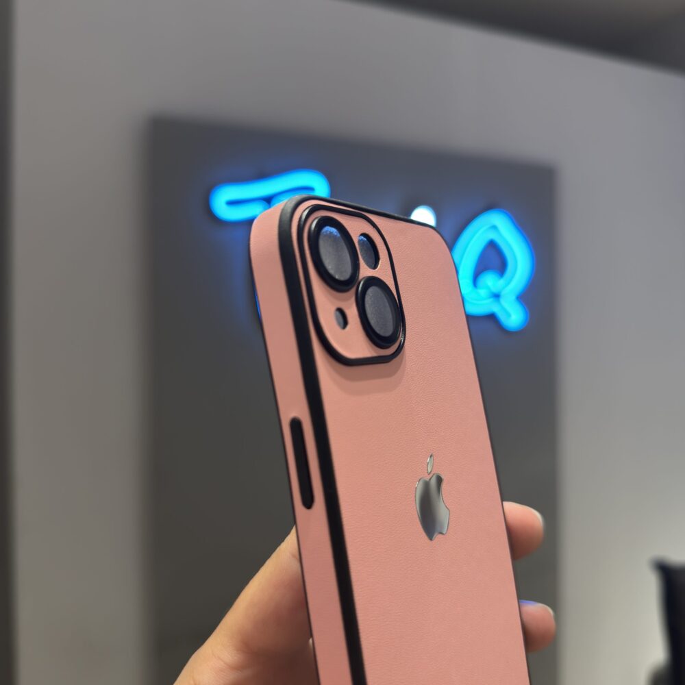قاب آیفون پرو کالر Pro Color صورتی با محافظ لنز - تصویر 3
