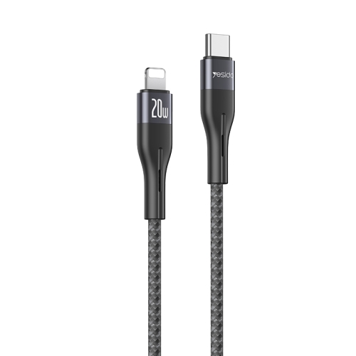 Yesido-TypeC-To-Lightning-CA155-1 (1) کابل TYPE-C به Lightning یسیدو YESIDO CA155 طول 1 متر - تصویر 1