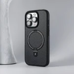 قاب آیفون مگ سیف استند دار کربن مشکی Carbon Magsafe